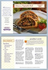 Mince & Vegetable Roll #73 - Meat - Grandma's Kitchen Recipe Card