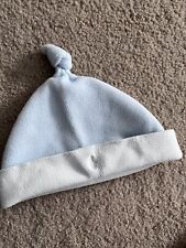 Ralph Lauren Baby Double Sided Soft Blue Hat  Age 3-6 Months.
