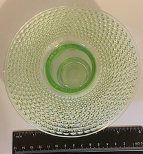 Vintage Green Art Deco Glass