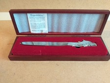 Royal Selagnor Dolphin Letter Opener Pewter Silver coloured, Gift Boxed