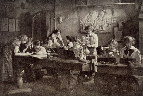 Girl students 1913 - , by