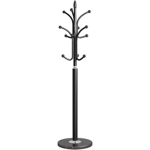 Black metal coat rack stand - rack,