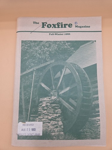 Foxfire magazine issue - foxfire,