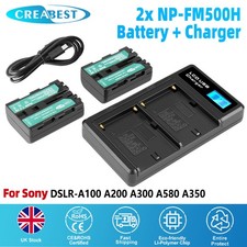 2x NP-FM500H Battery + Dual