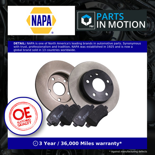 Solid brake discs and - 2x,