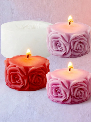 Rose flower silicone - silicone, candle