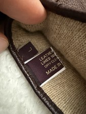 Mulberry Brown Leather Gloves