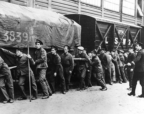Naval ratings shunting railway - naval,