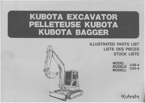 Kubota excavator u48 u55 4 - kubota, u48-4