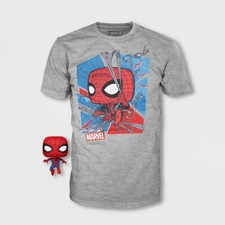 Kids' Marvel Classic Spidey Short Sleeve Graphic T-Shirt W/ Mini Funko POP!  XL