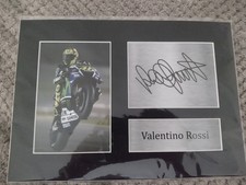 Valentino Rossi Autograph Photo Frame Print Excellent Condition