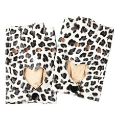 Fingerless PU Leather Gloves