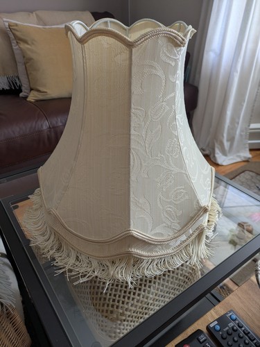 Vintage large lampshade with - vintage,