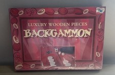 Red And White Backgammon Game Luxury Wooden Play Pieces new and sealed in box. 