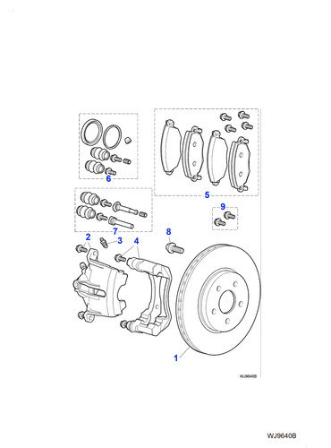 Jaguar genuine brake pad kit - jaguar,