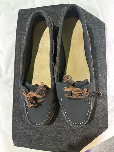Chatham navy boat shoes - navy, 6