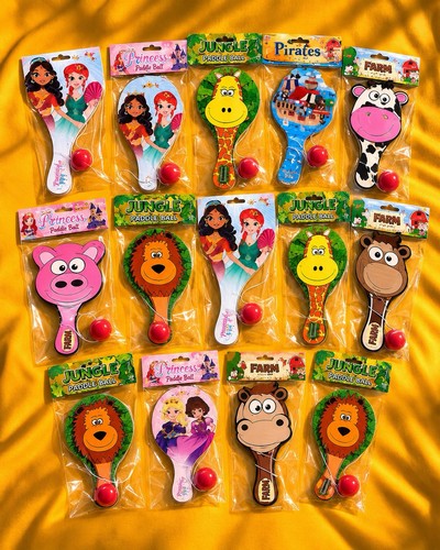 Wooden paddle ball toys - ball, –