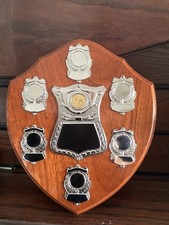 31cm High Wooden Shield With Free Engraving