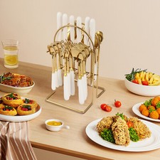24-piece Modern Gold+white 410