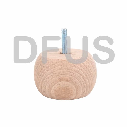 Wooden bun feet mahogany - wooden,