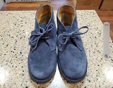 LADIES CLARKS LEATHER LINED GREY SUEDE DESERT BOOTS UK 5.5 