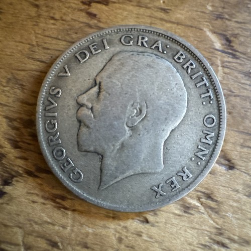 King george 1922 half crown - king, v