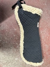 Black Sheepskin Half Pad Size