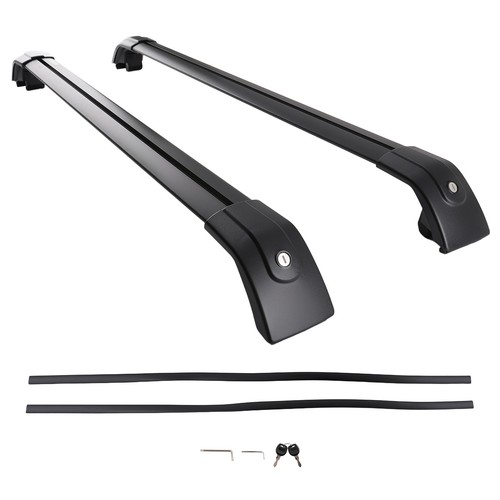 Black aluminium roof cross - black,