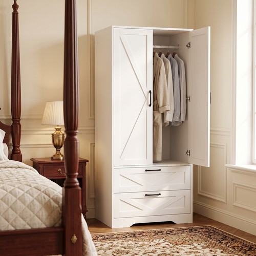 Door wooden wardrobe with - wooden,