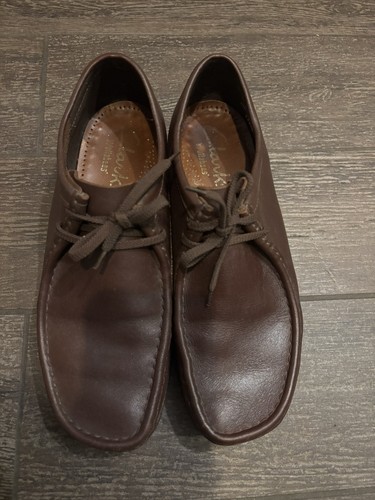 Clarks wallabees brown leather - clarks,