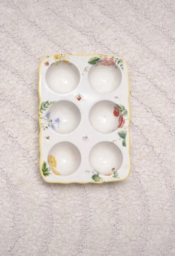 Spring floral ceramic egg - floral,