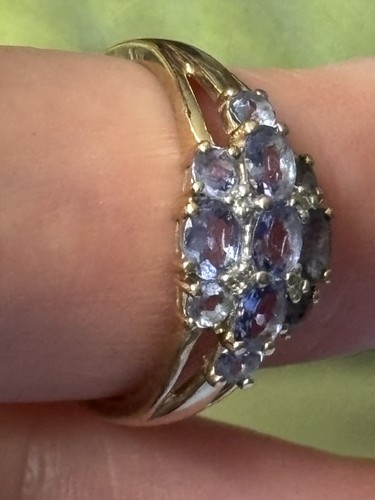 9ct gold tanzanite and - 9ct,