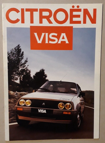 Citroen visa brochure 1986 - citroen,