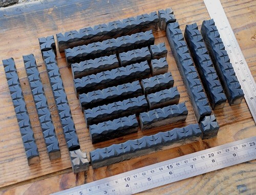 Letterpress border wooden - letterpress,