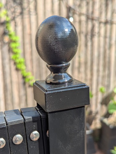 Newel post cap finial for