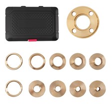 8pc brass router guide - guide, bush