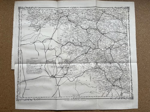 Antique map the west - antique,