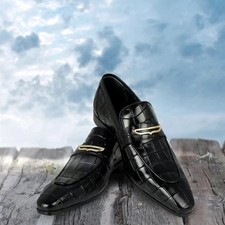 Men's Handmade Genuine Black