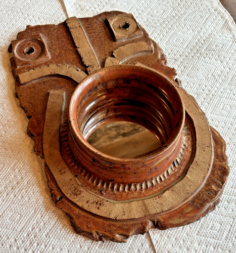 Vintage handmade pottery wall - handmade,