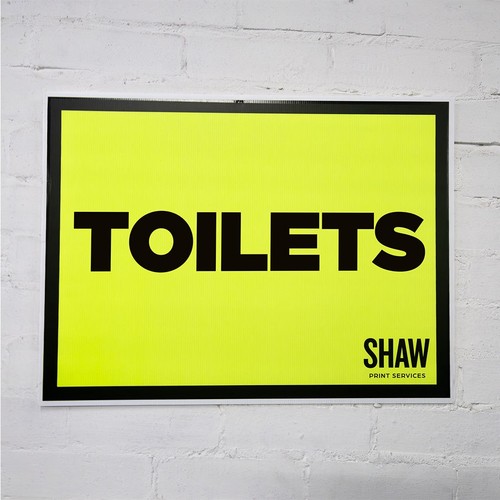 Toilets event sign - event,
