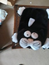 Plush Black/White Cat Hot