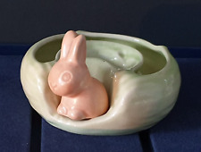 Vintage Hornsea Pottery Rabbit Posy Ring Bowl - Brown Rabbit