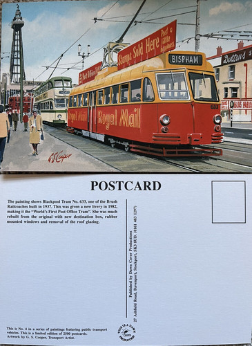 Blackpool tram 633 worlds - blackpool,