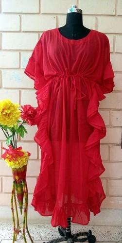 Indian red frill - red,