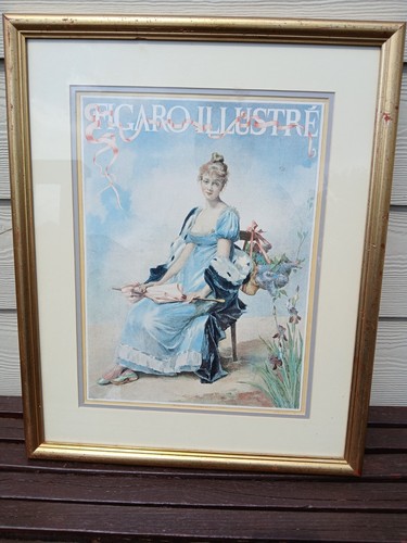 Vintage figaro ilustre print - vintage,