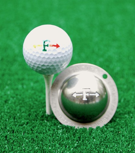 Tin cup metal golf ball - metal,