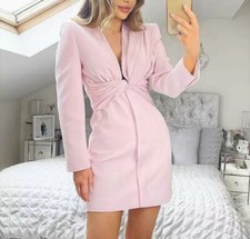 ZARA WOMAN LIGHT PINK DRAPED