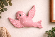 VTG Pink Ceramic Bird Wall