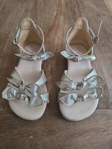 Chloe girls shoes gold - shoes, leather