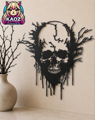 Gothic ink skull wall - ink,